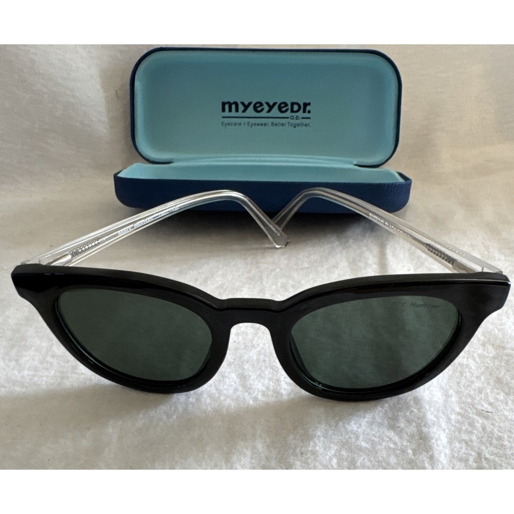 Marc Hunter MH7927 Black/Crystal Sunglasses 51 22‎ 145 Includes Case Dark Lenses